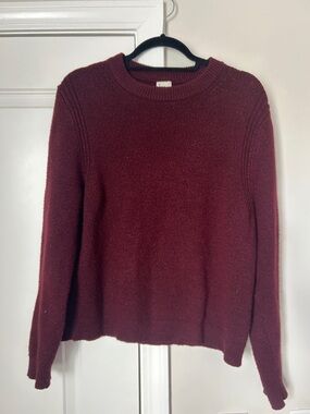 a new day Burgundy Crewneck Sweater